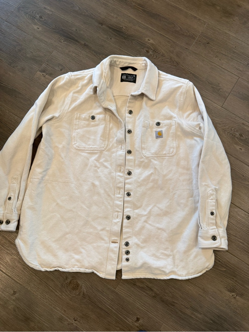 Carhartt Women’s Twill Shirt Jacket Shacket Size XL Loose Fit